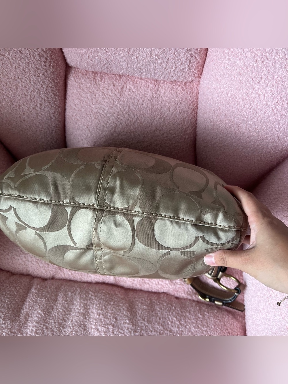Vintage Coach Large Signature Hobo Bag - Picture 4 of 8